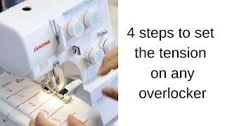 How To Set The Tension On Any Overlocker [upl. by Keifer]