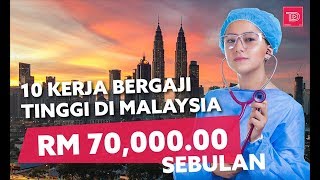 10 KERJAYA YANG BERGAJI BESAR DI MALAYSIA [upl. by Lladnew]