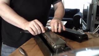 Wet Stone Knife Sharpening [upl. by Southworth]