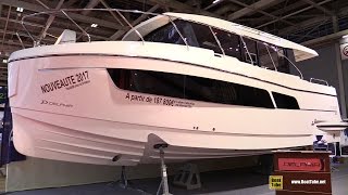 2017 Delphia Escape 1150 V Motor Yacht  Deck and Interior Walkaround  2016 Salon Nautique Paris [upl. by Aelanej]