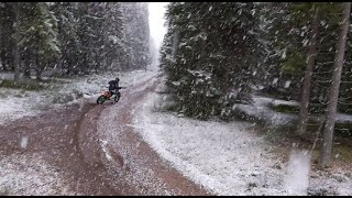 KTM SX 125  First Snow [upl. by Gersham983]