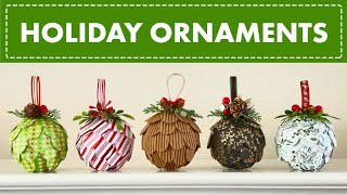 DIY CUSTOM CHRISTMAS ORNAMENTS  PAPER CRAFT  HOLIDAY GIFT GIVING  CHRISTMAS TREE DECOR [upl. by Mariano]