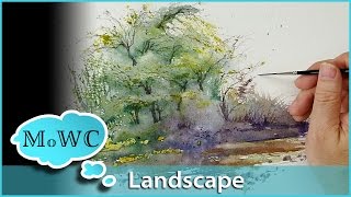 How to Paint a Spontaneous Watercolor Landscape – quotAccidental Paintingquot [upl. by Adai]