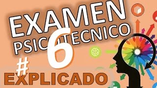 TEST PSICOTECNICOS OMNIBUS  6 VARIADOS DE EXAMEN EXPLICADOS En español [upl. by Soisinoid]