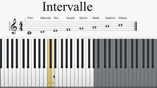 Was sind Intervalle Einfach in 2 Minuten erklärt für 5 und 6 Klasse [upl. by Llertnov]