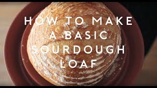 3 minutes  How to make a basic sourdough loaf [upl. by Assyn498]