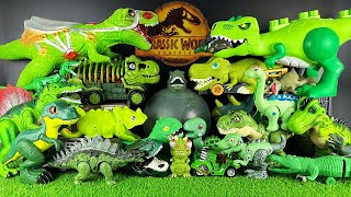 Jurassic World Unboxing Review Giant Trex Dino Bone Truck Spinosaurus Stegosaurus Triceratops Asmr [upl. by Ellierim]