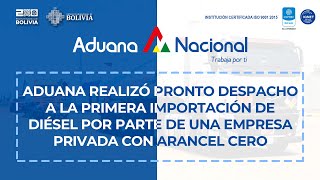 Aduana realizó despacho a la primera importación de diésel de una empresa privada con arancel cero [upl. by Humpage]