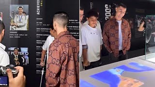 Cristiano Ronaldo visited the new CR7 Signature Museum in Saudi Arabias capital Riyadh [upl. by Aiynat]