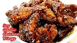 THE EASIEST SOY GARLIC CRISPY CHICKEN WINGS RECIPE  KOREAN FRIED CHICKEN  BETTER THAN TAKE OUT [upl. by Lleret]