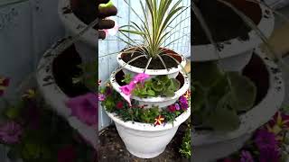 DIY Tiered Garden Planter 🪴 [upl. by Coe]