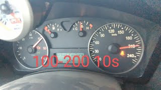 Fiat Stilo 19jtd 16v 300hp acceleration 100200kmh [upl. by Aikahs426]