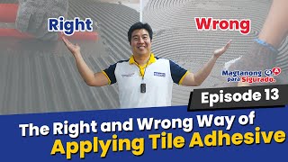 How to Apply Tile Adhesive and Set Tiles Properly Make Your Tiles More Durable [upl. by Fedora]