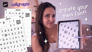 ✍🏼 How to Create a Font in Procreate [upl. by Silohcin]