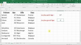 Les fonctions MIN et MAX  Cours EXCEL gratuit et facile [upl. by Euqinwahs858]