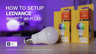 How to Setup LEDVANCE Smart Wifi LED with SIRI [upl. by Nameerf]