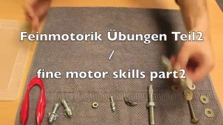 Ergotherapie Handtherapie Feinmotorik Teil 2  fine motor skills part 2 Hand therapy [upl. by Sammer814]