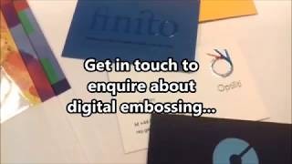 Solways Digital Embossing  Quality Printing London [upl. by Lazes167]