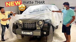 SPECIAL 👌🏻 Taking Delivery of Our NEW matte THAR 2022 😍 [upl. by Ailegra341]