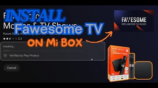 How to Install Fawesome TV on Mi Box Android TV or Firestick [upl. by Renelle]