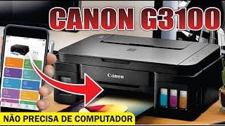 CANON G3100 como imprimir do CELULAR não precisa de computador para configurar [upl. by Chace]