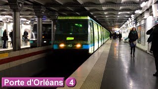 Porte dOrléans  Ligne 4  Métro de Paris  RATP MP89  2016 [upl. by Adnesor]