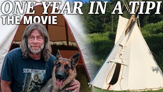 Rocky Mountain Tipi THE MOVIE  Full Build and My Life Off Grid [upl. by Wise]