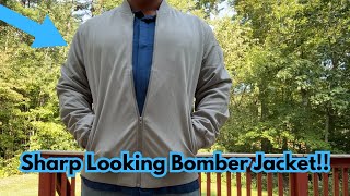 COOFANDY Mens Lightweight BomberJacket Casual Flight Coat Zip Up Textured Jacket fashion [upl. by Nichole]