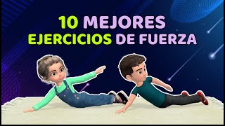 12 MEJORES EJERCICIOS EN CASA PARA NIÑOS [upl. by Genet781]