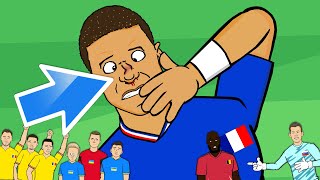 MBAPPE BROKEN NOSE😲 Lukaku missfest Romania crush Ukraine Euro 2024 Day 4 Goals Highlights [upl. by Ettenawtna184]