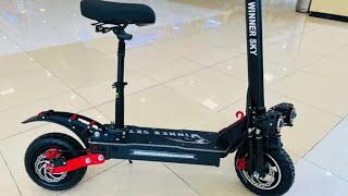 Unboxing Winner Sky E10 Pro Electric Scooter 2024 1500W25 to 30km Mileage Full Foldable With Off [upl. by Terriss]