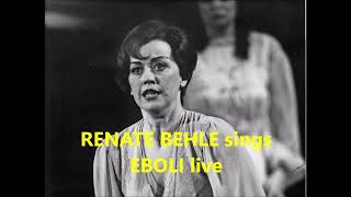 RENATA BEHLE sings quotO don fatalequot in German from Verdis Don Carlos LIVE [upl. by Tullusus]