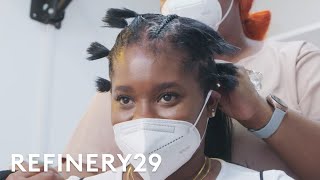 I Got 24 Inches Of Stitch Braids  Hair Me Out  Refinery29 [upl. by Assirral]