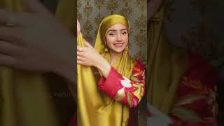 Stunning Wedding Hijab Tutorial [upl. by Ymrej]