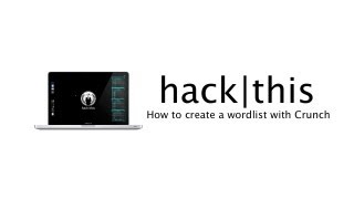 How to Create a Wordlist with Crunch in BackTrack 5 [upl. by Engleman711]