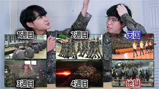 軍隊に入ってから韓国人男性に起こること [upl. by Nohtahoj670]