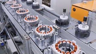 Fully Automatic BLDC Motor Assembly Line Motor manufacturing process [upl. by Padgett886]