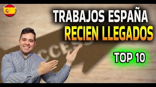 10 Trabajos RÁPIDOS para recién llegados España ✅️ [upl. by Klinges969]