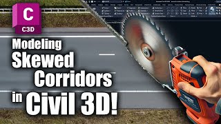 Modeling Skewed Corridors in Civil 3D [upl. by Ingra]