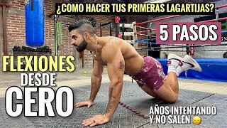 Aprende a hacer LAGARTIJAS desde CERO en 5 pasos  Cómo hacer tus PRIMERAS FLEXIONES [upl. by Eiggem]