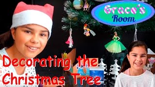 Decorating the Christmas Tree  Graces Room [upl. by Shea]