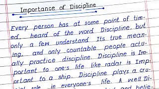 The Key to Success The Importance of Discipline  Essay on importance of discipline [upl. by Stryker]