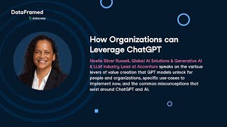 DataFramed AI Series 2 How Organizations can Leverage ChatGPT with Noelle Silver Russell [upl. by Jandy]