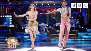 Annabel Croft and Johannes Radebe Charleston to Ladies Night by Kool amp The Gang ✨ BBC Strictly 2023 [upl. by Aicenert652]