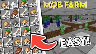 Simple Minecraft 120 Mob Farm Tutorial  Efficient Easy and High Yield 🔥 [upl. by Ennovihc]