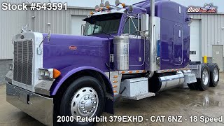 2000 PETERBILT 379EXHD  543591  SOLD [upl. by Seibold]