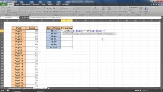 Create a Frequency Distribution Table in Excel [upl. by Quartas]