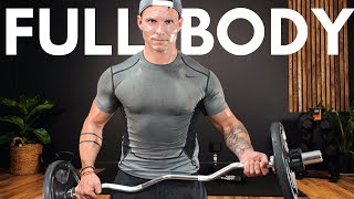 EZ BAR WORKOUT at HOME  FULL BODY EZ BAR EXERCISES [upl. by Jeffcott]