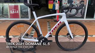 Trek 2021 Domane SL 5  Erina Bikeworx [upl. by Hanforrd20]