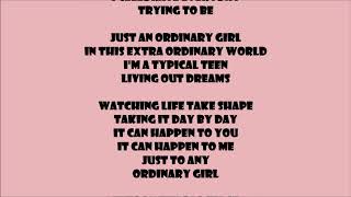 Ordinary Girl  Annie LeBlanc  Lyrics [upl. by Anahsak]